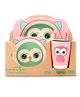 Abracadabra Baby Feeding Set Owl Design - Pink