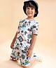 Babyhug Disney Single Jersey Knit Half Sleeves T-Shirt & Shorts Set with Mickey Mouse Print - White