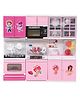 Lattice 3-Compartment Kitchen Set with Light & Sound (Color may vary) - Pink