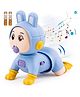 Lattice Musical Crawling Baby Toy with Soft Music & Realistic Movement- Blue