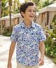 Pine Kids Viscose Woven Half Sleeves Shirt Print - Multicolor