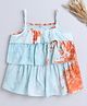 The Magic Wand Sleeveless Tie & Dye Top - Blue & Orange