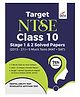 Target NTSE Class 10 Stage 1 & 2  Solved Papers (2015 - 21) + 5 Mock Tests (MAT + SAT) 7th Edition