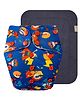 Dumbledo  Leak proof Washable Unisex Reusable Cloth Diaper With Black Pad - Blue