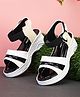 Steprite Colour Blocked Slip On Sandals - Black