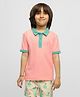Somersault Cotton Half Sleeves Solid Polo Tee - Pink