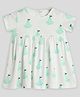 Somersault Half Sleeves Pears Printed Dress - Cream