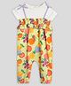Somersault Fruits Printed Dungaree With Half Sleeves Onesie - Multi Colour
