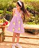 Somersault Halter Neck Pineapple Printed Dress - Purple