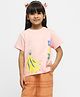 Somersault Half Sleeves Banana Printed Tee - Pink