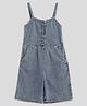 Somersault Cotton Sleeveless Denim Rompers - Blue