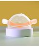 Zikku Extra Soft Silicone Teether for Babies with Textured Surface for 2 in 1 Comfort - Orange