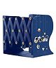 SYGA Adjustable Decorative Bookends for Home Office Metal Bookends for Heavy Books, Book Organizer for Desk Ideal Bookends for Shelves(Navy Blue)