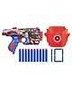Nerf Marvel Captain America Dart Blaster With 10 Nerf Darts- Red & Blue