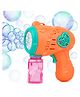 Toysire Bubble Gun for Kids Leak-Proof Bubble Machine Automatic Bubble Blower with Led Light Bubble Maker for Girls Boys (Orange)