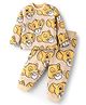 Babyoye Disney Interlock Knit Full Sleeves Co-Ord Night Suit With Lion King Print - Light Brown