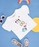 Pantaloons Junior Frill Sleeves Butterfly Embroidered Top - White