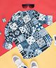 Pantaloons Junior Full Sleeves Abstract Printed Shirt - Blue