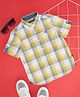 Pantaloons Junior Half Sleeves Checked Shirt - White