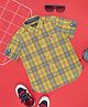 Pantaloons Junior Half Sleeves Checked Shirt - Yellow
