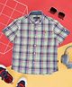 Pantaloons Junior Half Sleeves Checked Shirt - Green