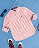Pantaloons Junior Full Sleeves Striped Shirt - Peach