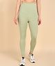 Zelena High Waist Maternity Solid Leggings - Pista Green