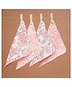 Fancy Fluff Pack of 4 Bamboo Muslin Napkins - Bloom