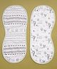 Fancy Fluff Pack of 2 Bamboo Muslin Burp Cloths - Wilderness