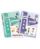 Clapjoy Double Sided Flash Cards for Kids Combo  (Alphabet & Action Words)