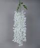 Arick Decor Artificial Wisteria Flowers - White