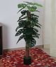 Arick Decor Beautiful Artificial PVC Silk Monstera Plant with Big Leaves With Pot
