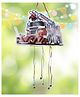 Funcart construction Birthday Fire Truck Stripe Pull String Pinata Khoi Bag - Multicolor