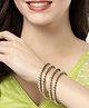 NVR Women Set Of 4 Gold-Plated Kundan-Studded Traditional Bangles - Gold