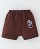 Revvo Junior Cotton Knit Brief with Anchor Print - Brown