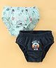 Revvo Junior Cotton Knit Briefs with Football Print Pack of 2 - Multicolour