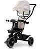 Baybee Maestro 2 in 1 Baby Tricycle for Kids, Plug N Play Kids Tricycle with Parental Control, Canopy, Cushion seat & Safety guardrail (White)