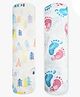 Polka Tots Muslin Soft 100 % Cotton Multipurpose Swaddle Wrap Set - White - Tiny Town & Little Feet - Pack Of 2