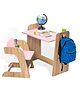 Alex Daisy Texas Height Adjustable Kids Study Table and Chair Set - Pink