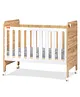 Fisher-Price Romania Baby Crib with Wheels and Adjustable Height 0-3 Years (White, with Mattress)