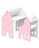 Alex Daisy Holland Kids Study Table and Chair Set with Easel - Pink