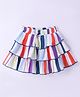 CrayonFlakes Striped Layered Skirt - Multi Colour