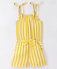 CrayonFlakes Sleeveless Striped Jumpsuit - Yellow