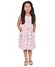 CLOTH BITES Sleeveless Floral Printed Shirt Dress - White & Red