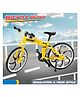 Toysire Metal Model Bicycle Toy for Kids Die cast Mountain Bicycle Racing Cycle Cross Mountain Bikes Toys for Boys Girls(Yellow)