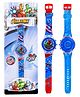 Fiddlerz Kids Digital Wrist Watch with Disco Led Light Glowing Watch 3D Unique Cute Unbreakable Strap Best Birthday Return Gift for Boys Girls