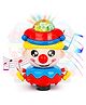 Toysire Music Tumbler Doll Spin Doll 360 Degree Rotation Clown Toy with Light Plastic Multicolor