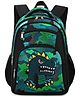 Frantic Premium School Bag Black Dianasour for Kids - height 16 inches