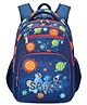 Frantic Premium School Bag Blue Space for Kids -height 16 inches