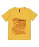 Earth Conscious  Half Sleeves Typography Printed Tee - Yellow